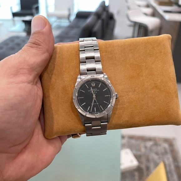 Rolex Air King in stainless steel with original packaging and box - Picture 4 of 9